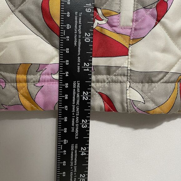 J. McLaughlin 100% Silk Floral Medallian Zippered Vest Sz M - Picture 11 of 13